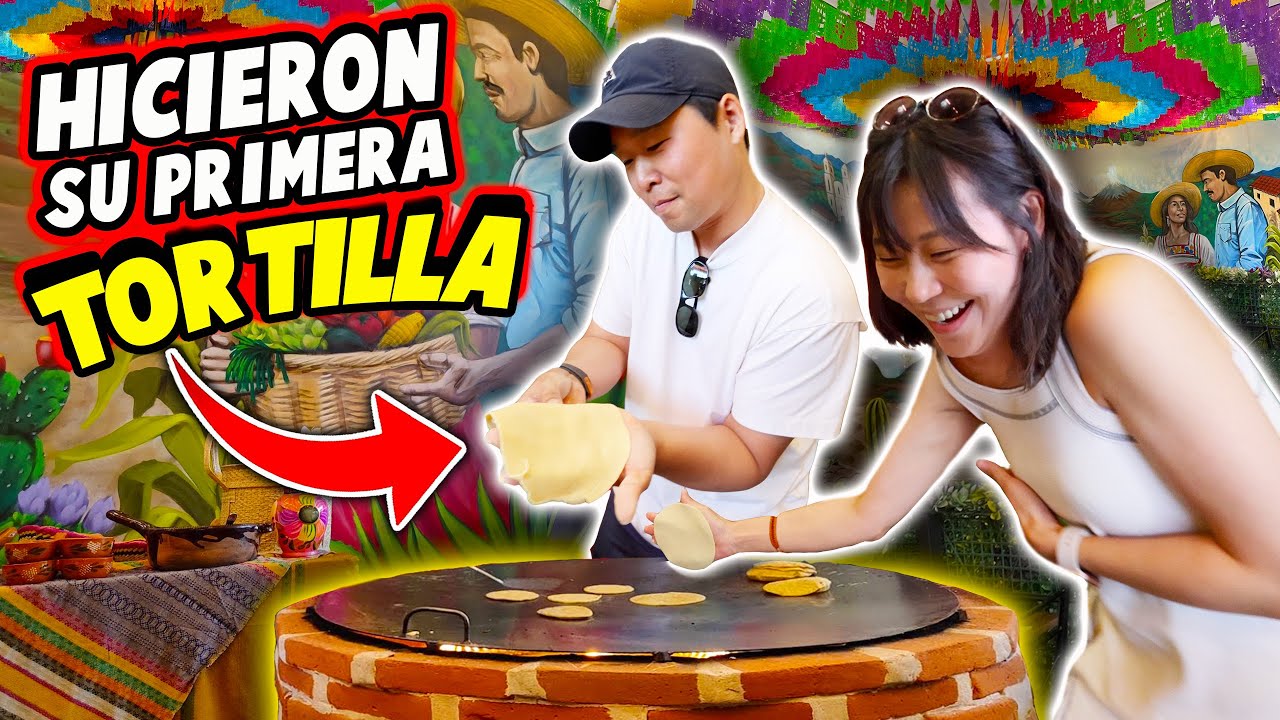 COREANOS visitan RESTAURANTE MEXICANO - paseo por Ciudad de México