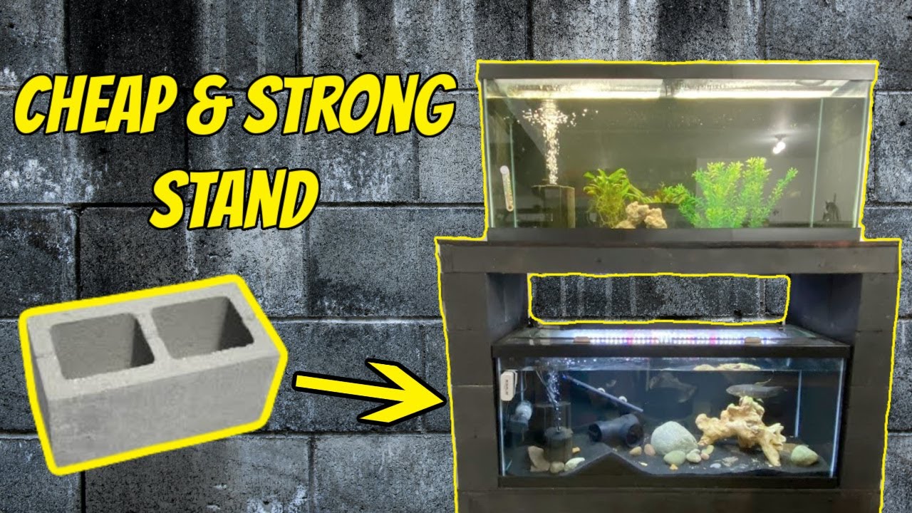The Cheapest, Strongest Aquarium Stand - Made with Concrete Blocks!