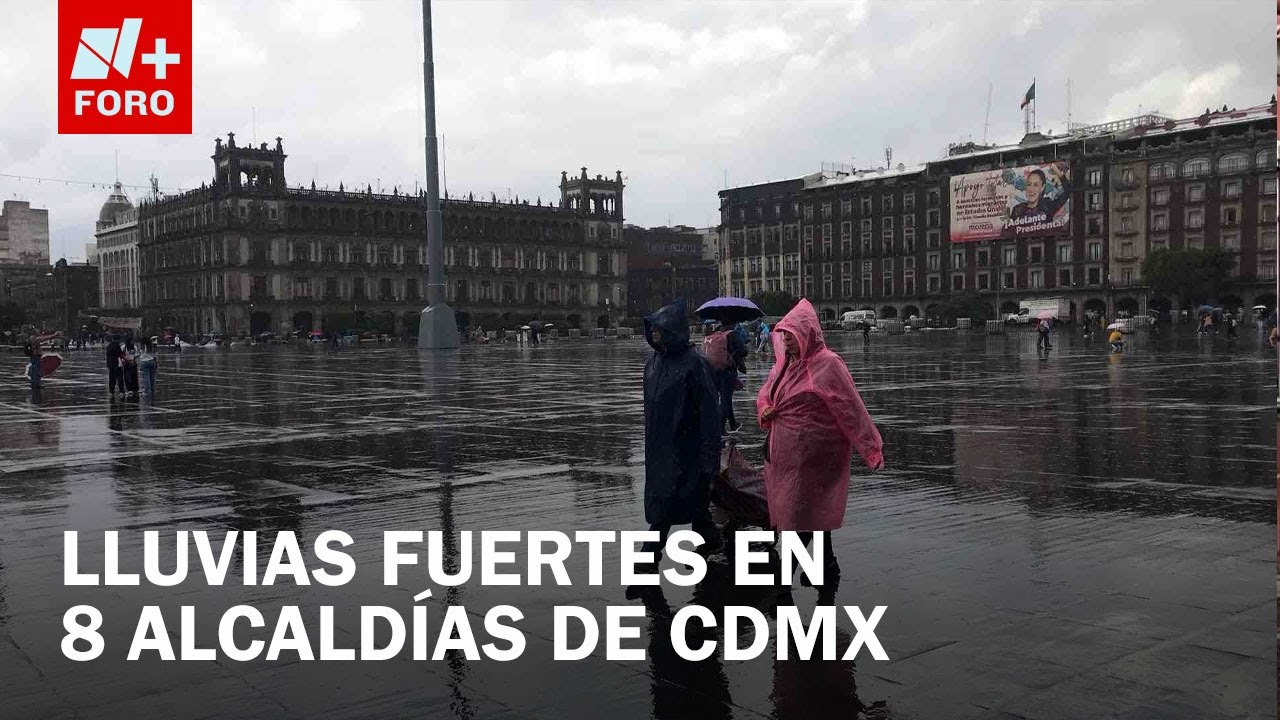 Activan alerta amarilla por lluvias fuertes en estas 8 alcaldías de la CDMX - Las Noticias