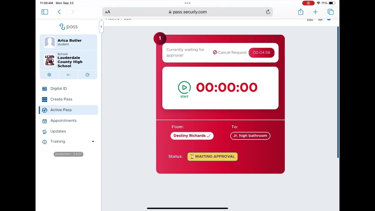 How to use securly pass