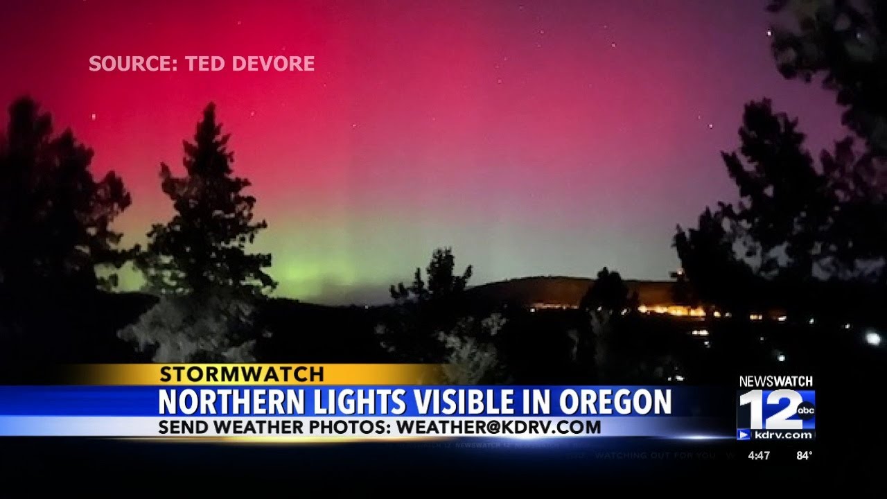 Northern Lights visible in Oregon