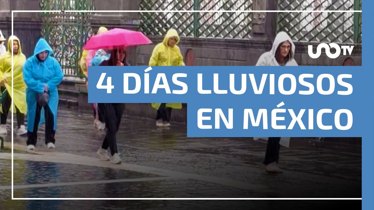 Lluvias intensas por monzón mexicano azotarán estos estados durante 4 días