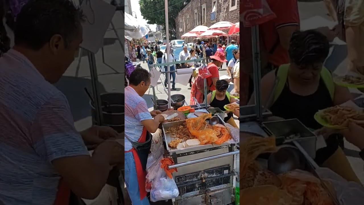 Comercio ambulante, tacos de birria sobre ruedas.