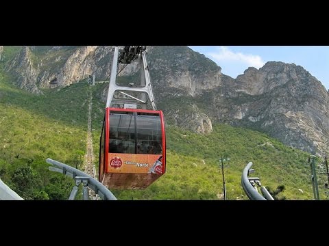 Descenso en Teleferico, grutas de Garcia Nuevo Leon