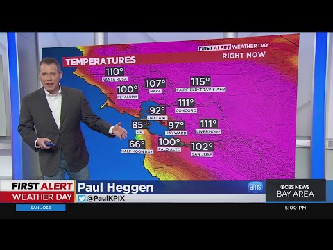 Heat wave brings blistering, record setting temperatures to parts of Bay Area