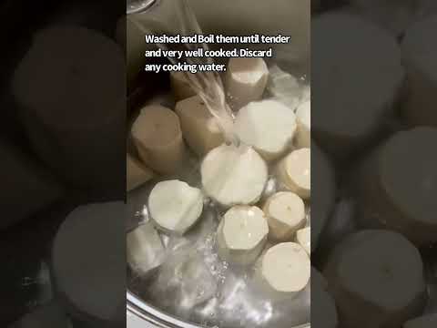 How To Cook Cassava Roots/Yuca/Tapioca With Honey And Butter #shorts