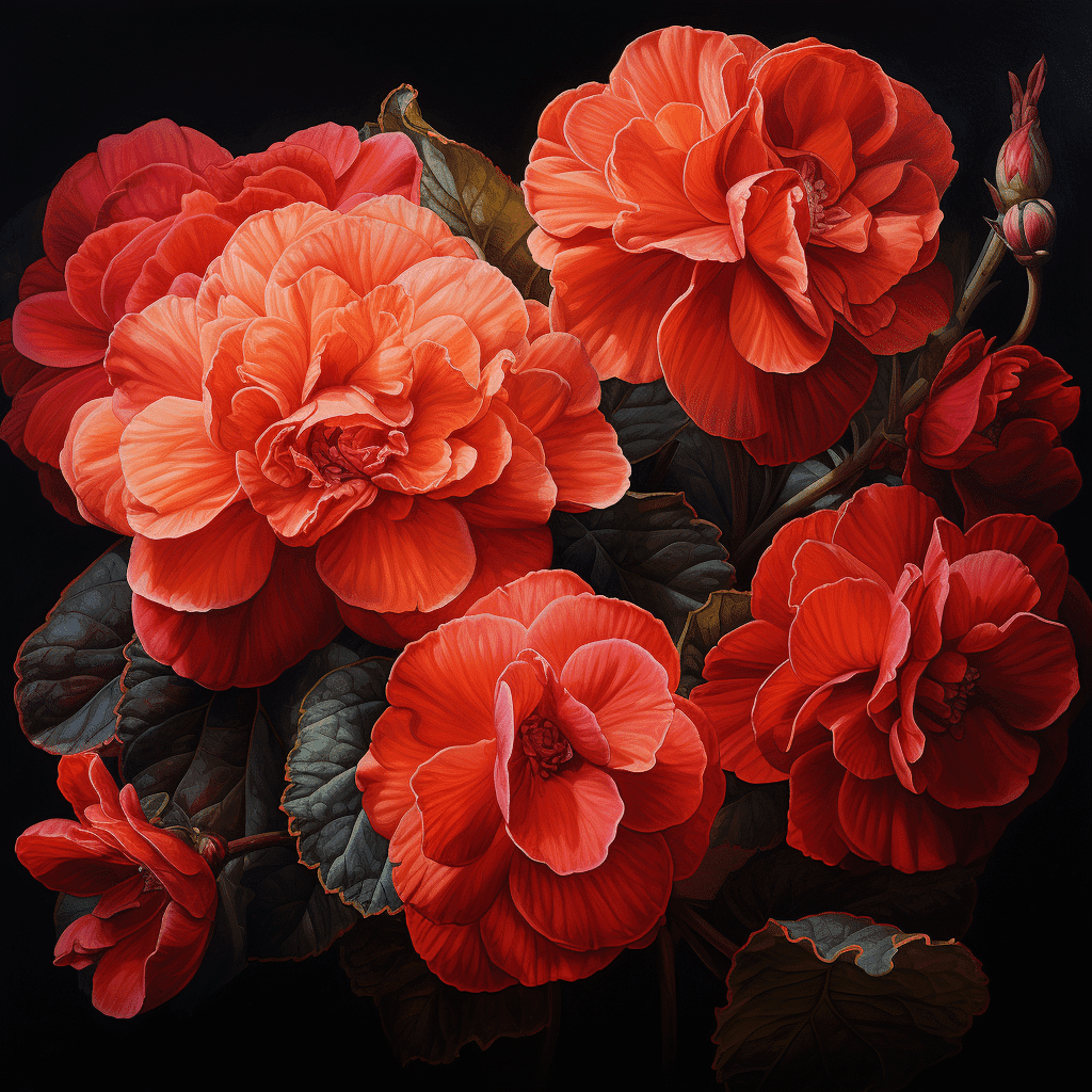 Scarlet Begonias