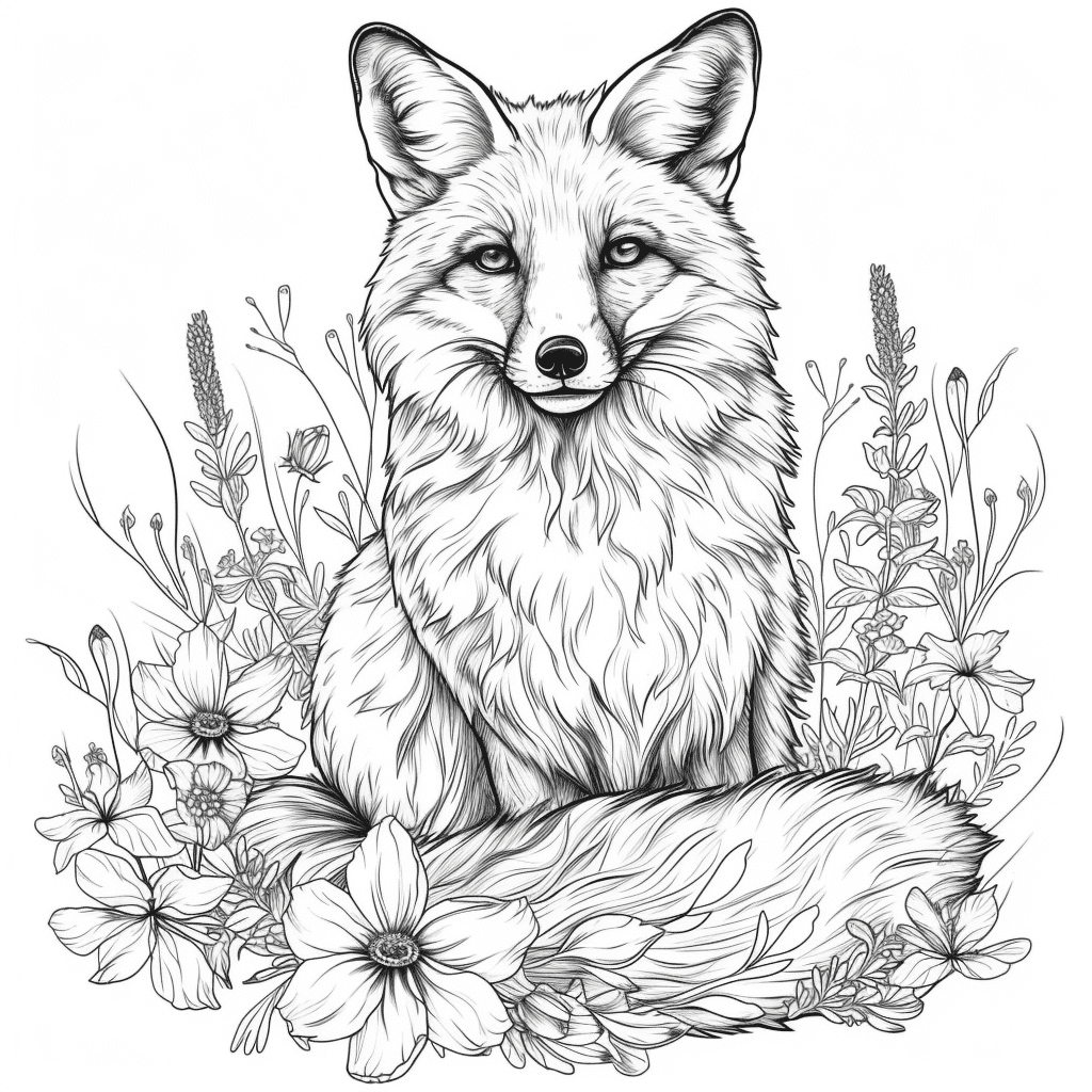5 Best Fox Coloring Pages For Kids 2 Image 21575