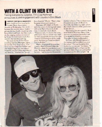 7 Crazy Facts About Lisa Hartman Black 7 Lisa Hartman Clint Black Clipping Magazine Photo Orig Pg Xj