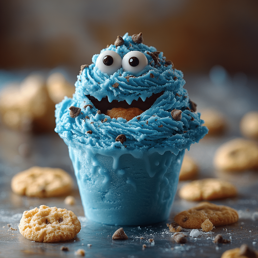 Cookie Monster Ice Cream Is A Sweet Blue Delight 3 Image 36952