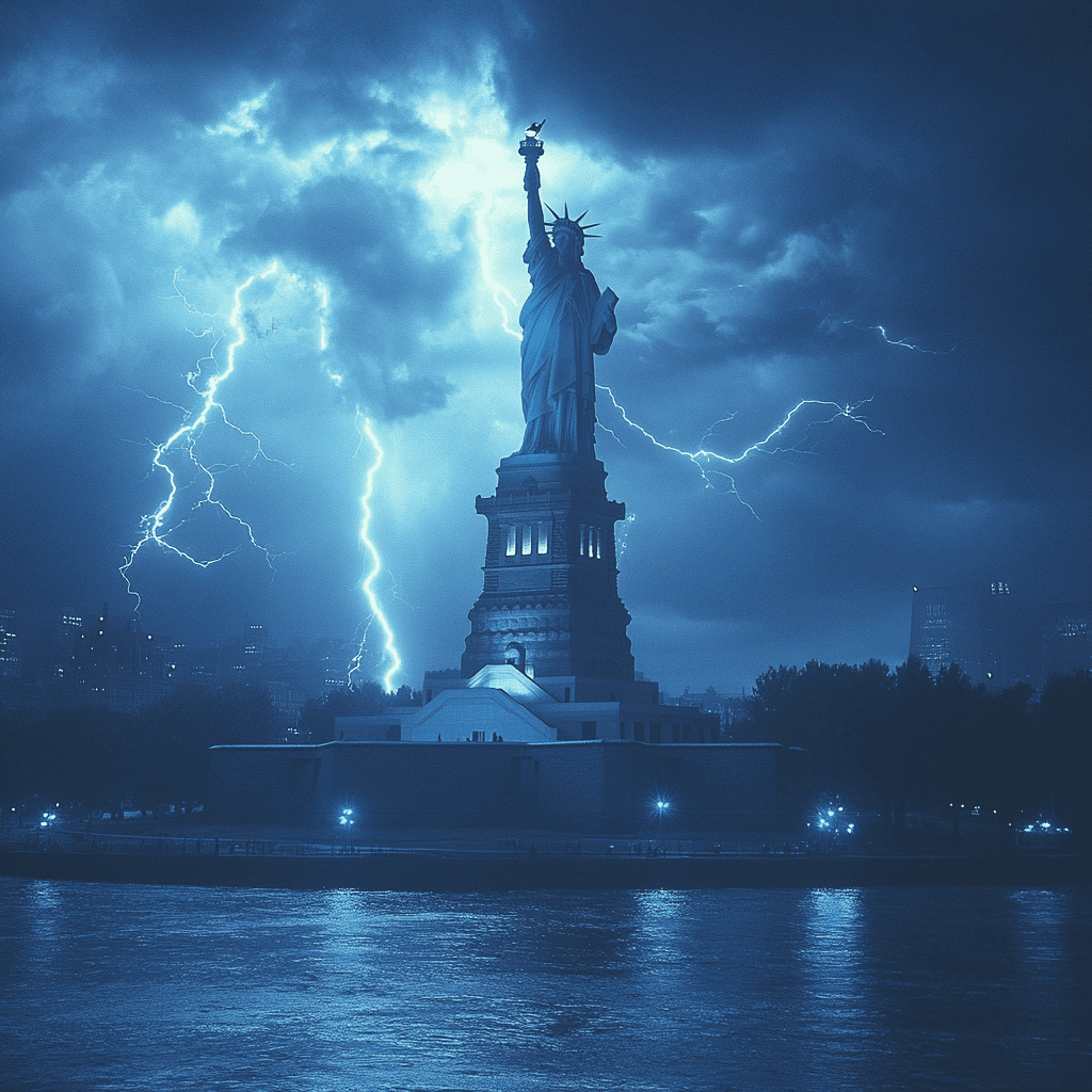 Lightning Strikes The Statue Of Liberty Fascinates Us All 3 Image 41042