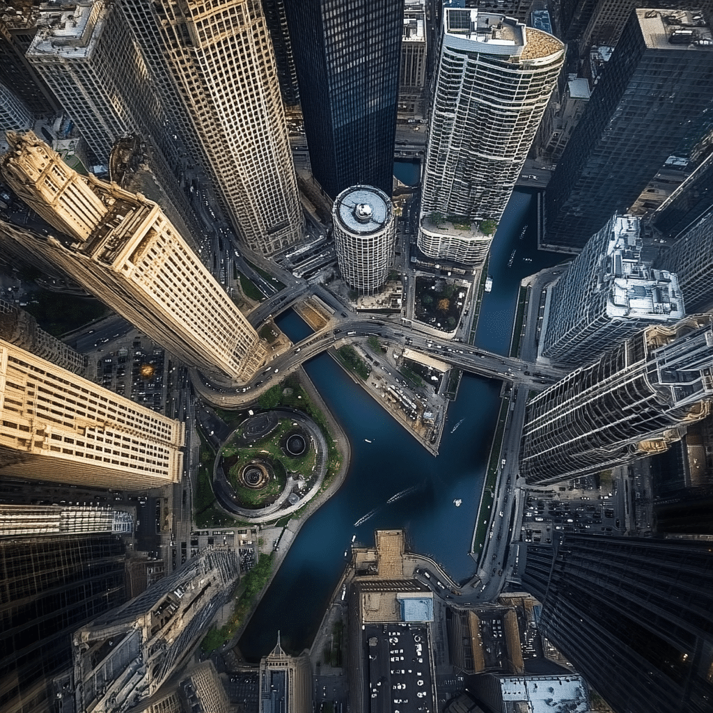 Flyover Chicago A Stunning Aerial View Of The City 3 Image 51073