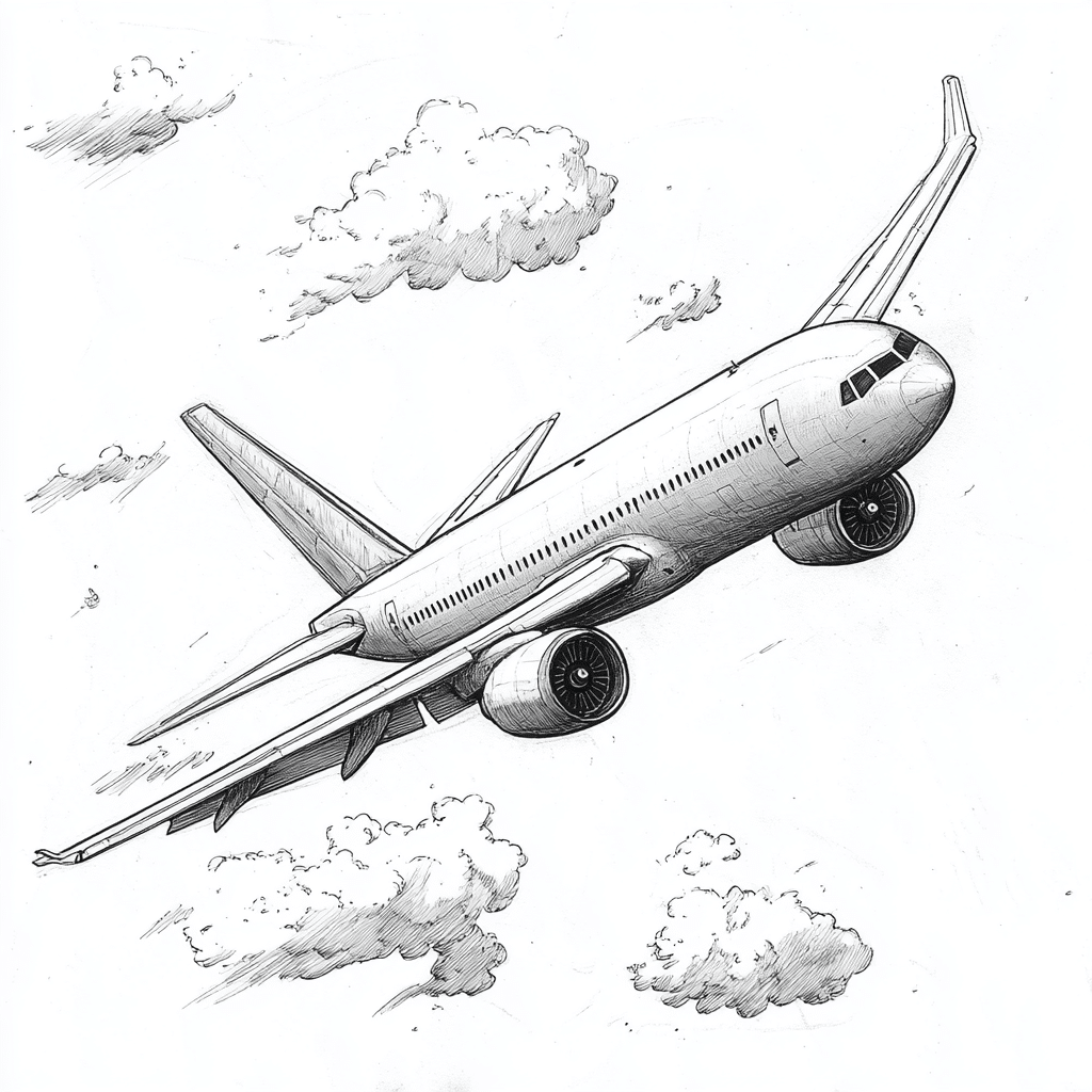 Avion Dibujo Captivating Illustrations Of Flight 2 Image 53500