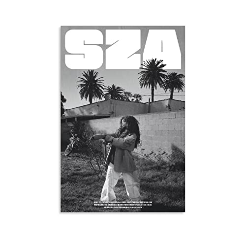 Singer Sza Poster (X,Unframedï¼Canvas Vintage Paintings Living Room Decoration Poster For Room Aesthetic Gift For Funs