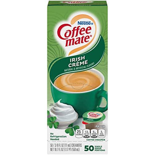 Coffee mate Liquid Creamer Singles Irish Creme ct
