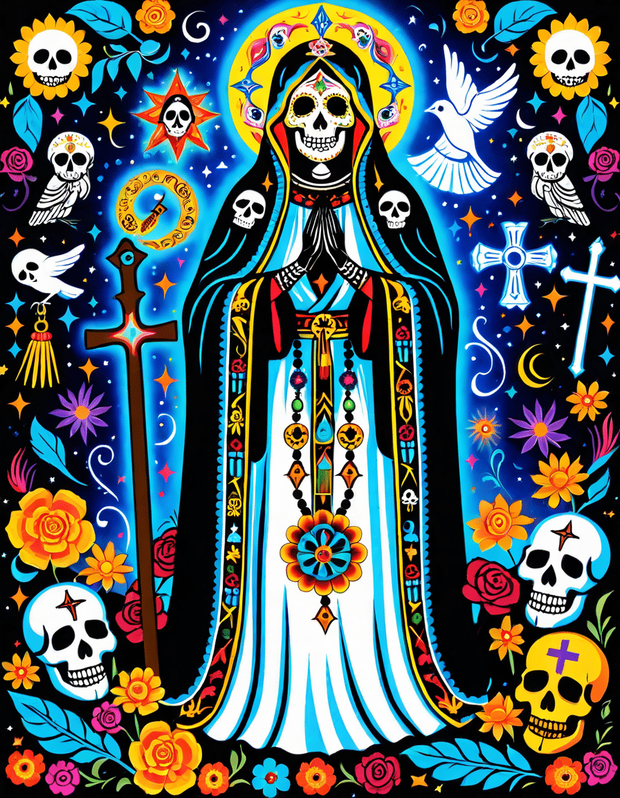 imagenes de la santa muerte