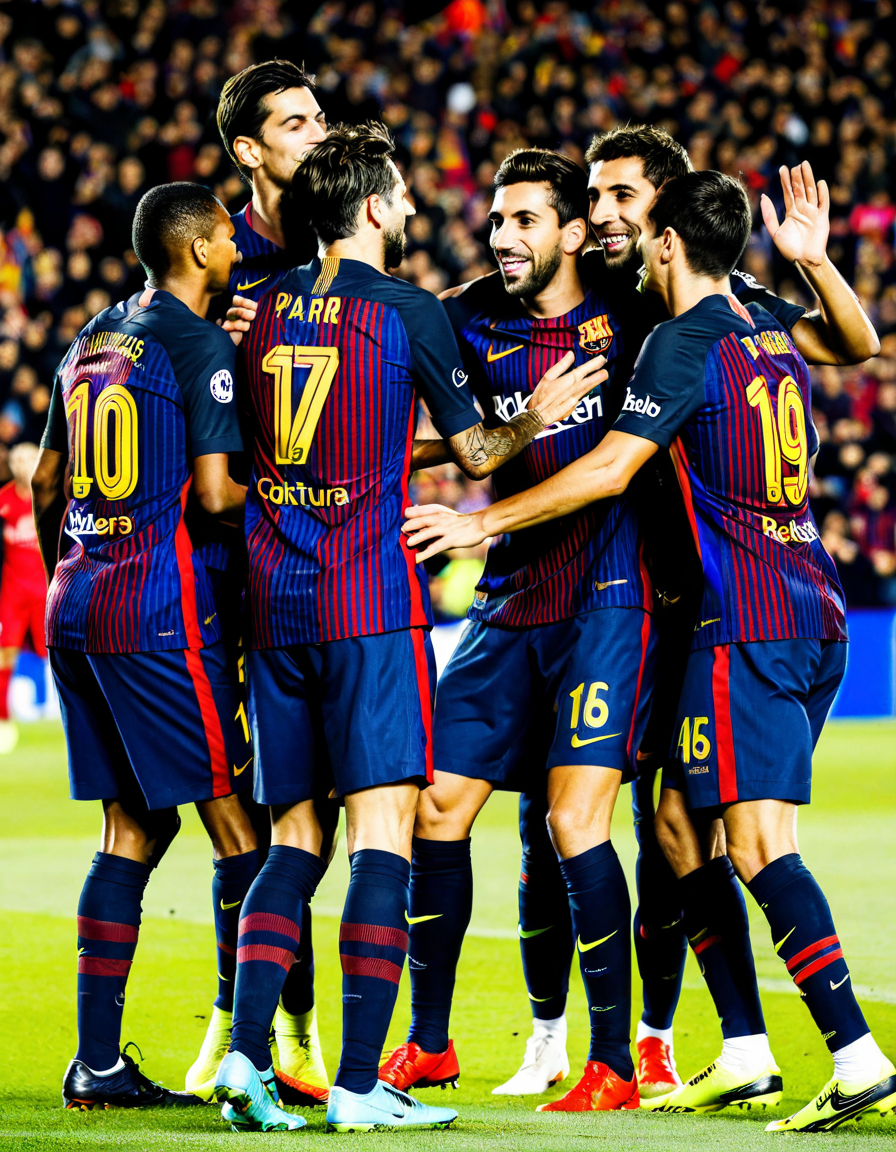 alineaciones de fc barcelona contra psg