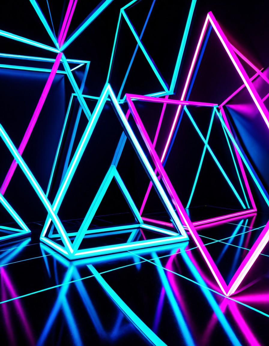 fondos de pantalla negro neon